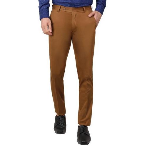 Men's Chocolate Brown Trouser - BORDERLINE TRADERS PRIVATE LIMITED